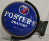 Foster's Draught Light-Up Wall Beer Sign - power cord cut off - 2