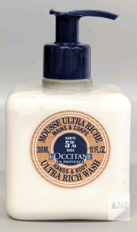 L'Occitane Ultra Rich Wash Hands & Body 10.1 fl oz 5% Shea Pump 01CM300K23, Made in France Note: Online returns. Volumes may be lower than listed