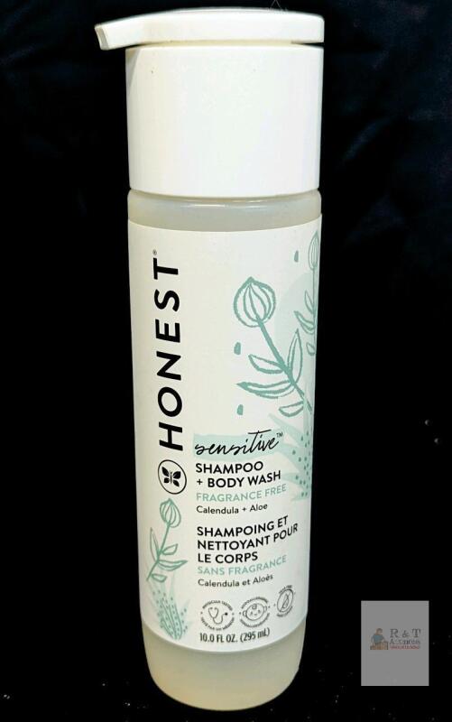 Honest Sensitive Shampoo + Body Wash, Fragrance Free, Calendula & Aloe, 10oz Pump Note: Online returns. Volumes may be lower than listed<br/>