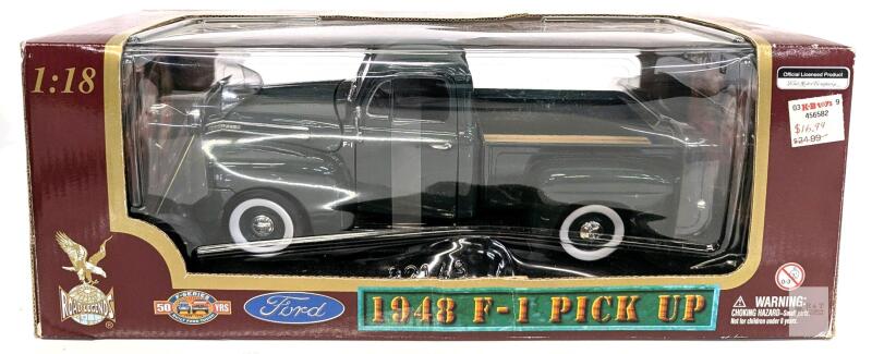 1:18 Ford 1948 F-1 Pickup Diecast Model by Road Legends, Opening Doors & Hood, Item 92218