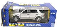 Maisto 1:18 Road & Track Mercedes-Benz ML 55 AMG Die-Cast Model Car, Silver, #31800A-WMC, Boxed Not sealed, some damage to his