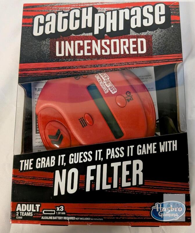 Hasbro Catch Phrase Uncensored Adult Electronic Party Game, Red, English, 2016, 4+ Players