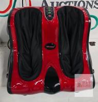 AS NEW WORKING H&B Luxuries FM9810-RED Foot and Leg Massager, 3 Speed, Heating, 28.9 lbs, 21.9"x19.3"x18.7"