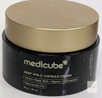 Medicube Deep Vita C Capsule Cream, 1.94 oz (55 g), 50% Vitamin Water, 5% Niacinamide, Opened Note: Online returns. Volumes may be lower than listed<br/>