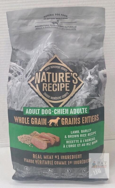 Nature's Recipe Adult Dog Whole Grain Lamb, Barley & Brown Rice, 4 lb, Best By 05/16/2026