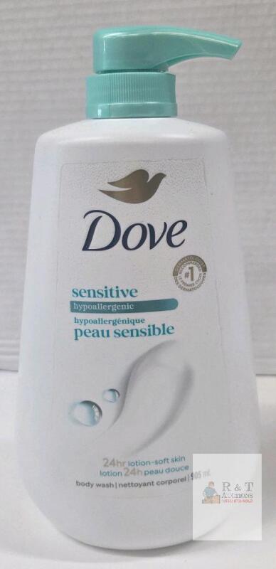 Dove Sensitive Hypoallergenic Body Wash, 905 mL Pump, MicroMoisture, Vegan, 98% Biodegradable