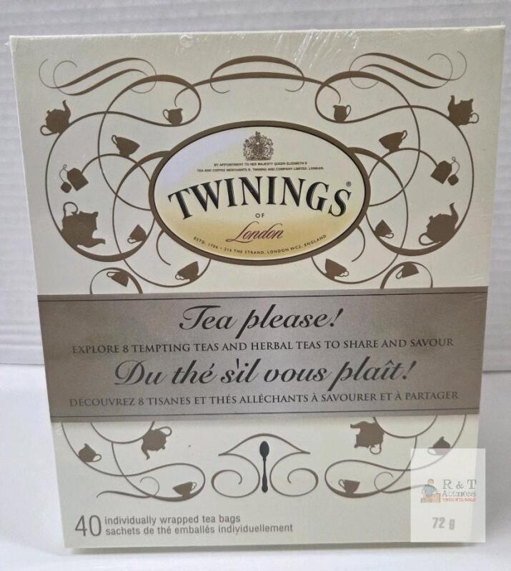 Twinings Tea Please! Assorted 40 Bag Gift Set, 8 Varieties, Sealed, Best Before March 2025