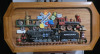 Railroad Plaster Collage on Wood Framed Wall Hanging , 50"&times;30"