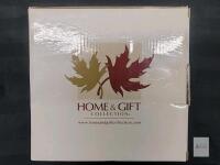 Home & Gift Collection Ultimate Party Plates, 8" White Porcelain, Set of 4, Original Box