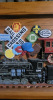 Railroad Plaster Collage on Wood Framed Wall Hanging , 50"&times;30" - 3