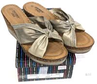 New Size 40 Women's Stefania Italy Wedge Sandals