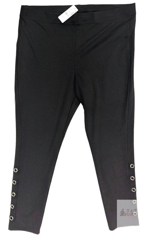 New Size 2X Women's ADDITION ELLE Pull-On Rivet Detail Leggings