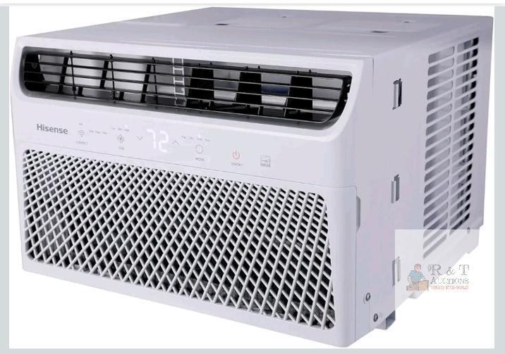 NEW Hisense HAW0821CW1W 8,000 BTU Window AC, Wi-Fi, 350 Sq. Ft, Energy Star, Remote, 115V TESTED WORKING