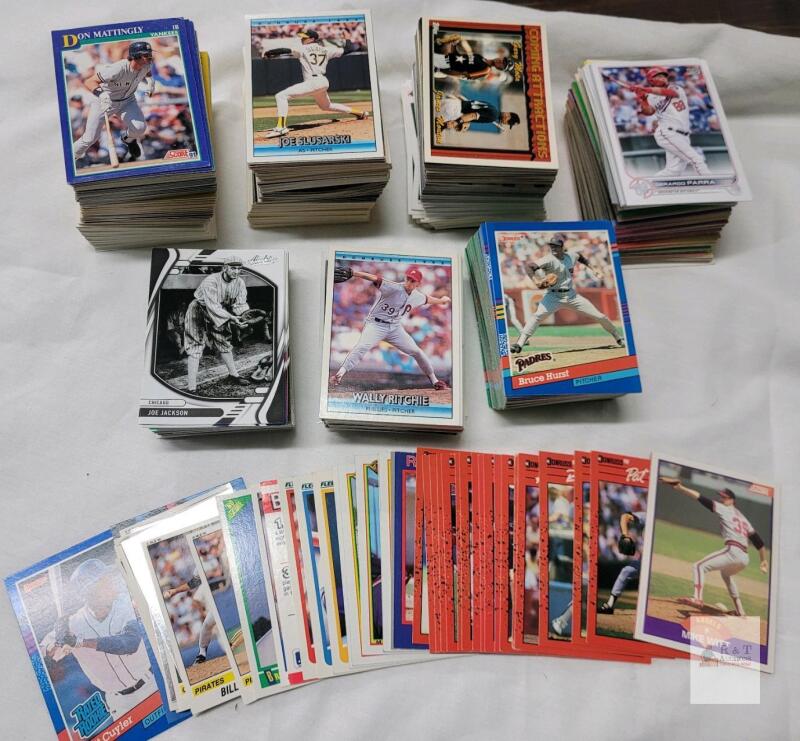 1981 - 2024 MLB Baseball Trading Card Singles , 750+ Trading Cards