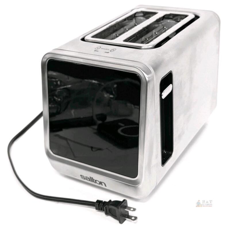 Salton Touchscreen 2-Slot Toaster Grey, Model ET2151, Tested for Power