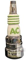 Vintage Jim Beam Whiskey Decanter Bottle AC Delco 1977 Spark Plug Bottle Empty