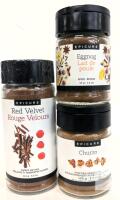 3 New EPICURE Spice Mixes: Red Velvet Sweet Dip Mix, Eggnog Spice, Churro Popcorn Seasonings