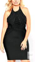 New Size 1XL Women's HYBRID & COMPANY Womens Elegance Stretch Chic Bandage Dress - DRBD002378X