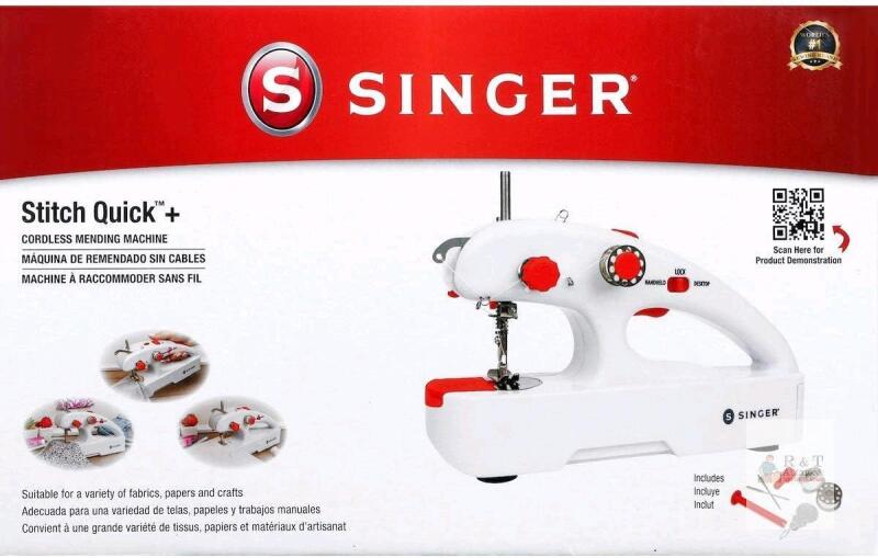 New SINGER Stitch Quick+ Cordless Mending Machine 01774