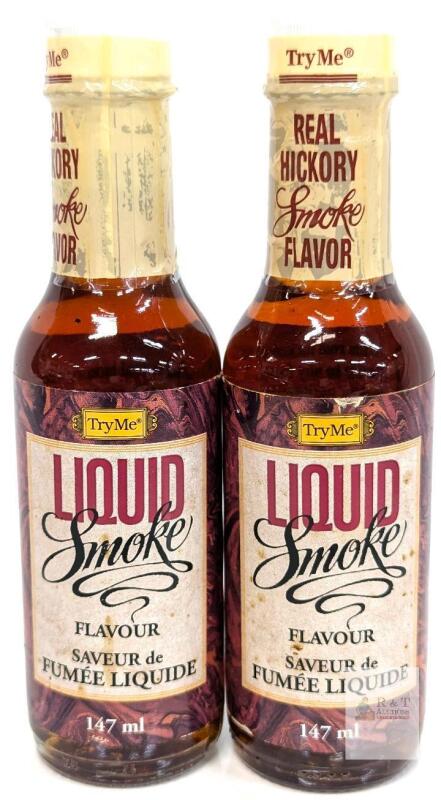[BB 2018] 2 New Try Me Concentrated Liquid Smoke - Real Hickory Smoke Flavor, No Salt Added, 147ml ea