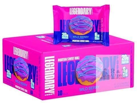 New Legendary Foods - Protein Sweet Rolls - Wildberry Flavour - 63g (8x), BB 05/09/2026