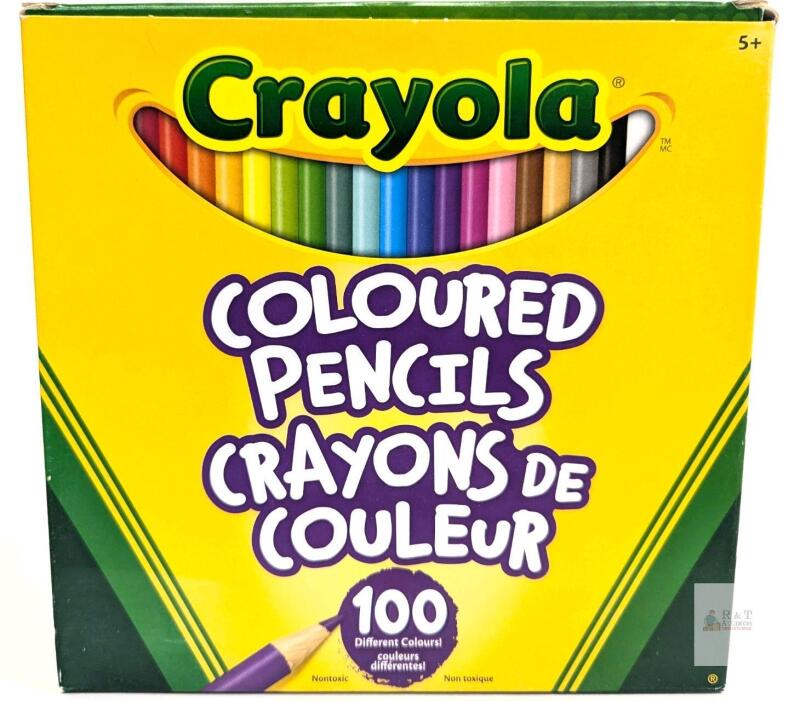 New CRAYOLA 100pc Colored Pencils (Pre-Sharpened)