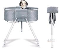 NURXIOVO Pet Folding/Standing Bathtub, for small dogs, Retail's for $69.99, Grey