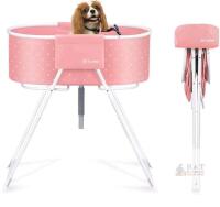 NURXIOVO Pet Folding/Standing Bathtub, for small dogs, Retail's for $69.99, Pink