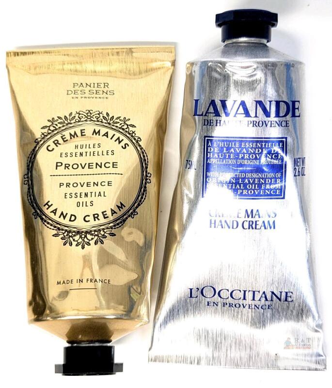 Panier des Sens Provence & L'Occitane Lavande Haute-Provence Hand Creams, 2 x 2.6oz (75mL), France Note: Online returns. Volumes may be lower than listed<br/>
