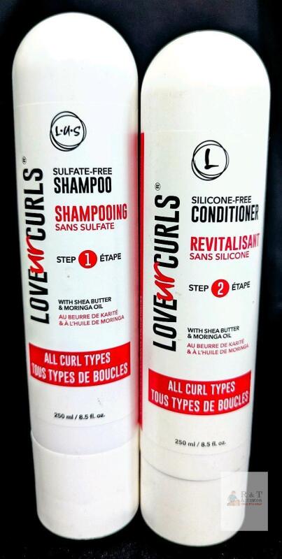LUS Love Ur Curls 2-Piece Set: Sulfate-Free Shampoo & Silicone-Free Conditioner, 8.5 fl oz Each Note: Online returns. Volumes may be lower than listed<br/>