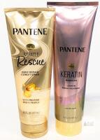 Pantene Miracle Rescue Conditioner 8oz & Keratin Miracles Leave-In Repair 8.4oz, Pro-V, Set of 2 Note: Online returns. Volumes may be lower than listed<br/>
