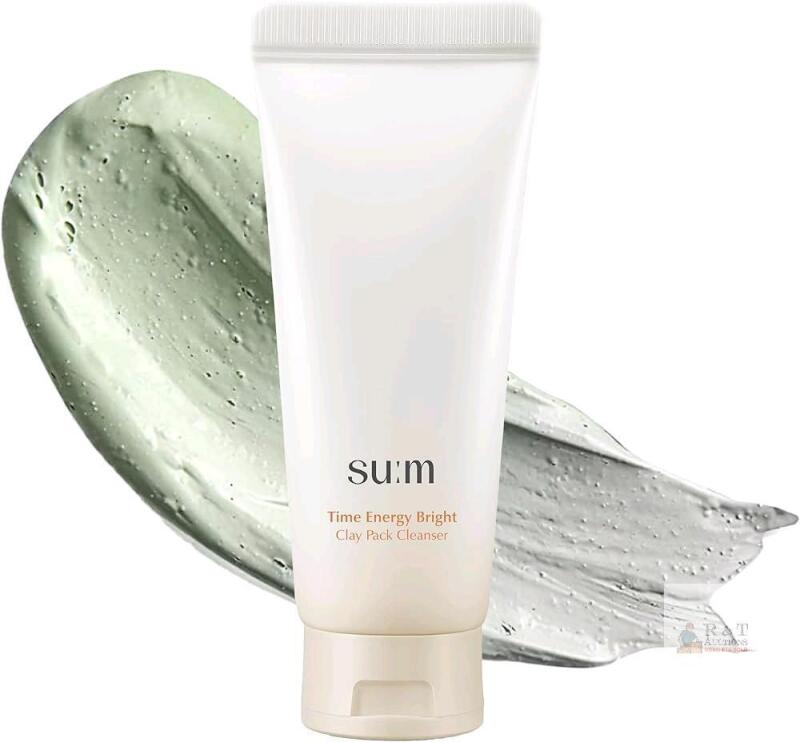 New SU:M One Minute Clay Mask - Pore Cleanser & Hydrating 2-in-1 Korean Face Mask and Facial Cleanser for Blackheads, Exfoliation & Smooth Skin, 5.07 fl oz