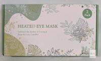 Heated Eye Mask 2 Pack, Light Gray, Cassia Aroma, Reusable, Unisex &ndash; X0043YT9PR, Made in China