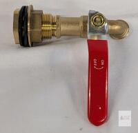 NEW Brass 1/2" NPT Hose Bibb Spigot, Ball Valve Handle, 5.75" Length, Wall Mount, Lever Handle