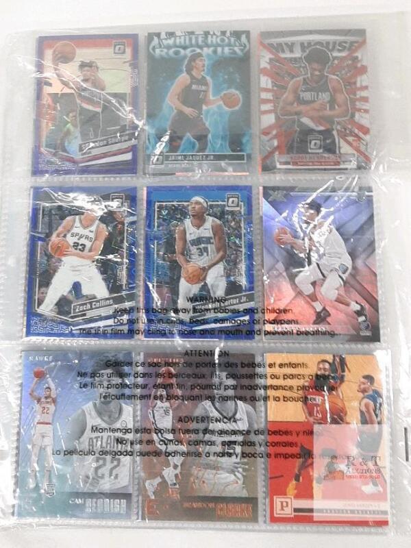 2019-20 NBA Rookie Card Lot &ndash; Panini Donruss Optic, Blue Prizms, Key Players