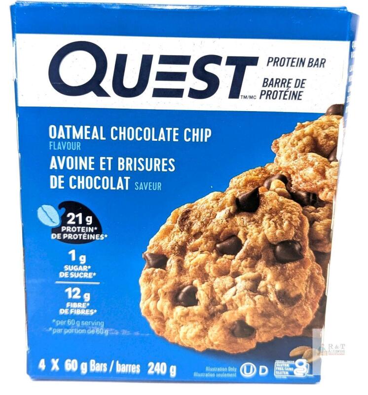 [BB 2026/05/04] New QUEST Protein Bar : 4-Pack Oatmeal Chocolate Chip Flavour, 60g Per Bar