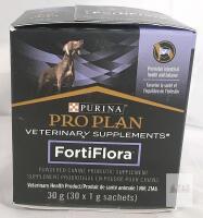 EXP 01/27 NEW Purina Pro Plan Veterinary Supplements FortiFlora for Dogs, 30 Sachets, 1x10^8 CFU Probiotic