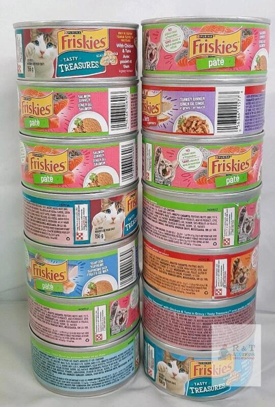 BB 26/27 Friskies Variety Pack Wet Cat Food, 12x156g (5.5oz)&mdash;P&acirc;t&eacute;, Prime Filets, Tasty Treasures, 2026&ndash;2027 Expiry