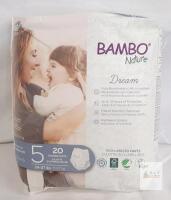 Bambo Nature Dream Training Pants Size 5, 24-37 lbs, 20 Count, Chlorine-Free, Up to 12hr Protection