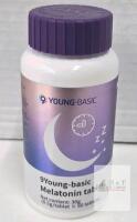 NEW Young-basic Melatonin Tablet, 60 Tablets, 30g, Exp 12/2026, Batch P11243402,