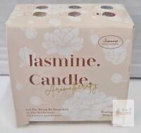 Mewealth Velvet Rose Jasmine Candle, 3 Inch Flower Aromatherapy, Scented, Original Box, X0047TIS2D