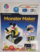 NEW Circuit Cubes Monster Maker Bluetooth STEM Robotics Kit, 100+ Pieces, 3 Motors, App Control