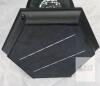 Solar Powered Outdoor LED Post Lantern &ndash; Black, Post Mount, Integrated Panel, 8-12 Hour Runtime