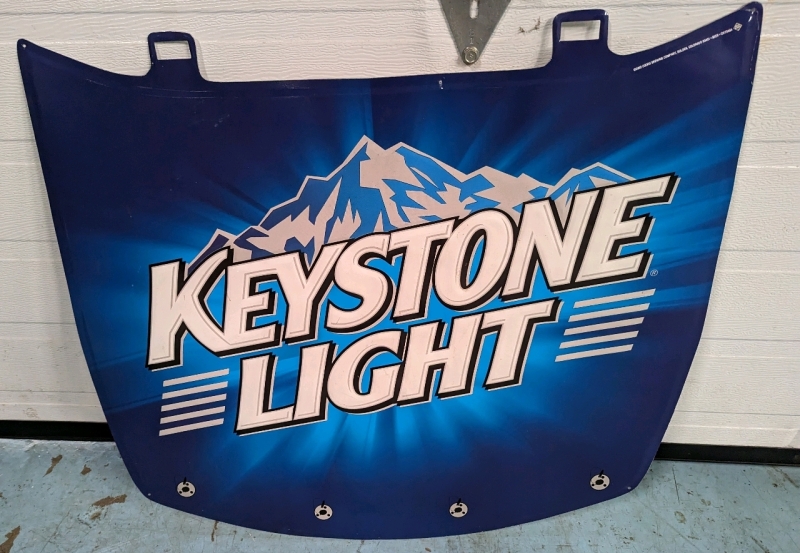 Keystone Light Metal Sign.