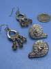 Two Pairs stamped Swavorski Earrings - 4
