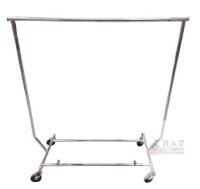Collapsible and Portable Garment/Clothes Rack, Steel with Chrome Finish, 56"