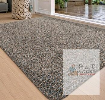 New DEXI Indoor Door Mat Front Entrance, 32x48 Non Slip Dirt Trapper Soft Entry Rug, Absorbent Washable Doormat for Inside Entryway Floor Carpet, Brown-Blue