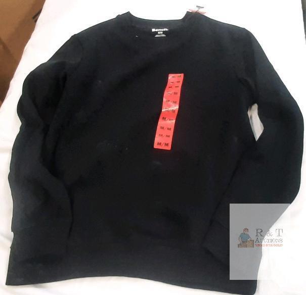 NEW Bench Crewneck Sweatshirt Black, Size M, Unisex, Long Sleeve, New with Tags