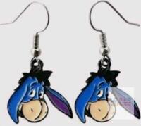 New Eeyore Character Enamel Metal French Wire Earrings