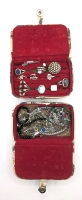 2 Small Cases with Unsorted Jewelry Contents.